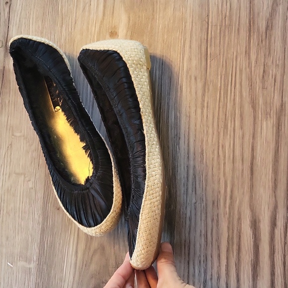 Nine West l slip ons l slight wedge l new l 7.5 l Black satin color l Ladies - Picture 3 of 8